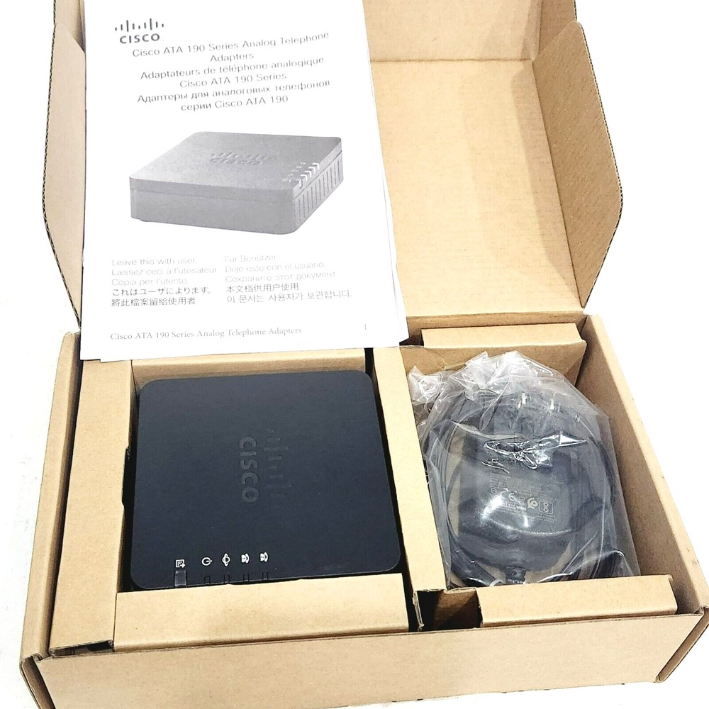 Cisco ATA191 Multiplatform VoIP Phone Adapter 2-FXS Port Analog to IP - Picture 3 of 7